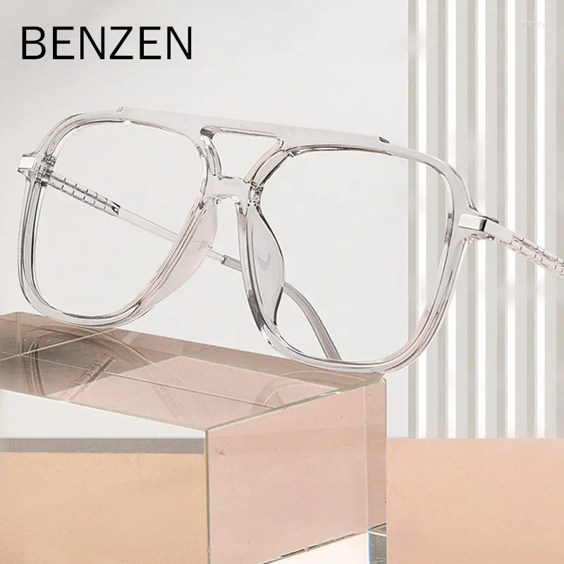 Strama da sole cornici Benzen Ottici ottici telaio vintage poligonale miopia occhiali ultra luce Tr 90 donne occhiali occhiali occhiali 5759