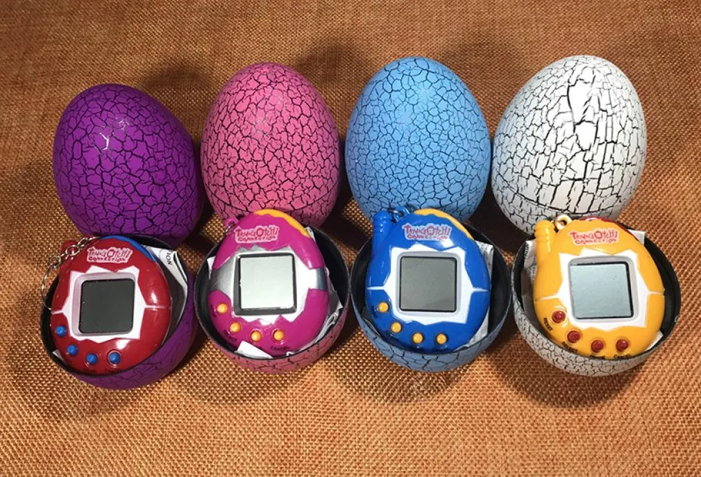 Tamagotchi 장난감 텀블러 갈라진 공룡 계란 전자 애완 동물 장난감 90S 향수 49 애완 동물 1 가상 사이버 애완 동물 게임 플레이어 Multico4936811