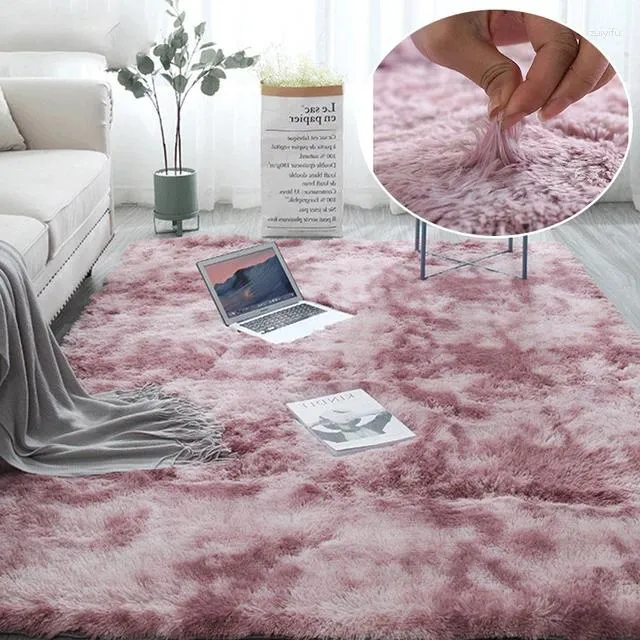 Tapijten 13341 Noordse tie-dye tapijt Groothandel pluche mat woonkamer slaapkamer beddekte vloer kussen voor woningdecoratie