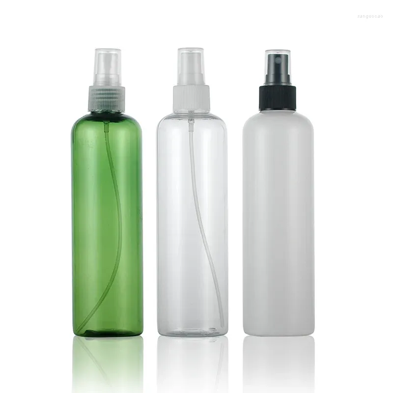 Flessen opslag 20 stks 300 ml lege plastic mistspuit cosmetische containers parfumfles met spuitpomp wit helder groen