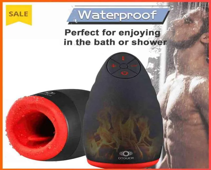 NXY Sex men masturbators Waterproof Masterbation Toy for Men Powerful Male Masterbator Cup 63 Vibrators Tongue Kiss Mouth Suck He9787082