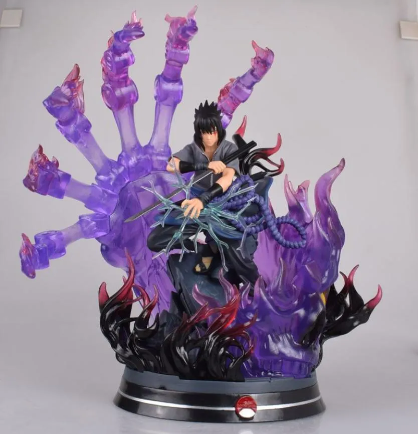 Naruto Nine Tail Fairy GK Shenqi Naruto Six Road Sasuke Statue Decoration Model Hand Office8910557