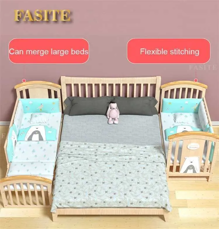 Baby Crib: Solid Pine Wood, Best Selling Design, Converts to