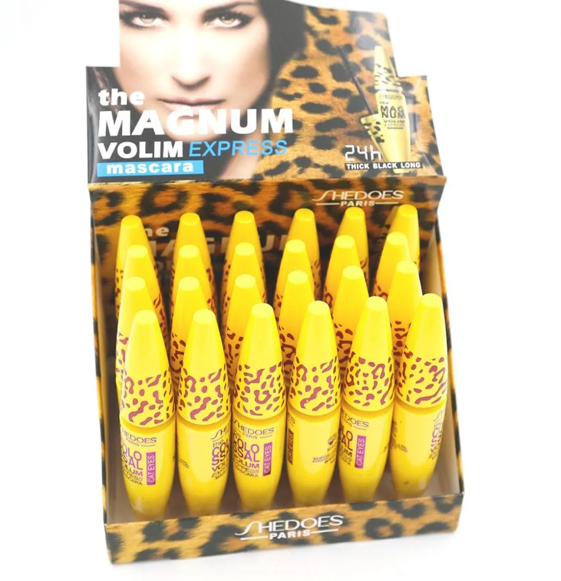 Masicara Makeup Easy 24 pcslot tusz do rzęs Ultravolulumateur Waterproof Fibre Vltamlne Długo grube czarne 82171652917