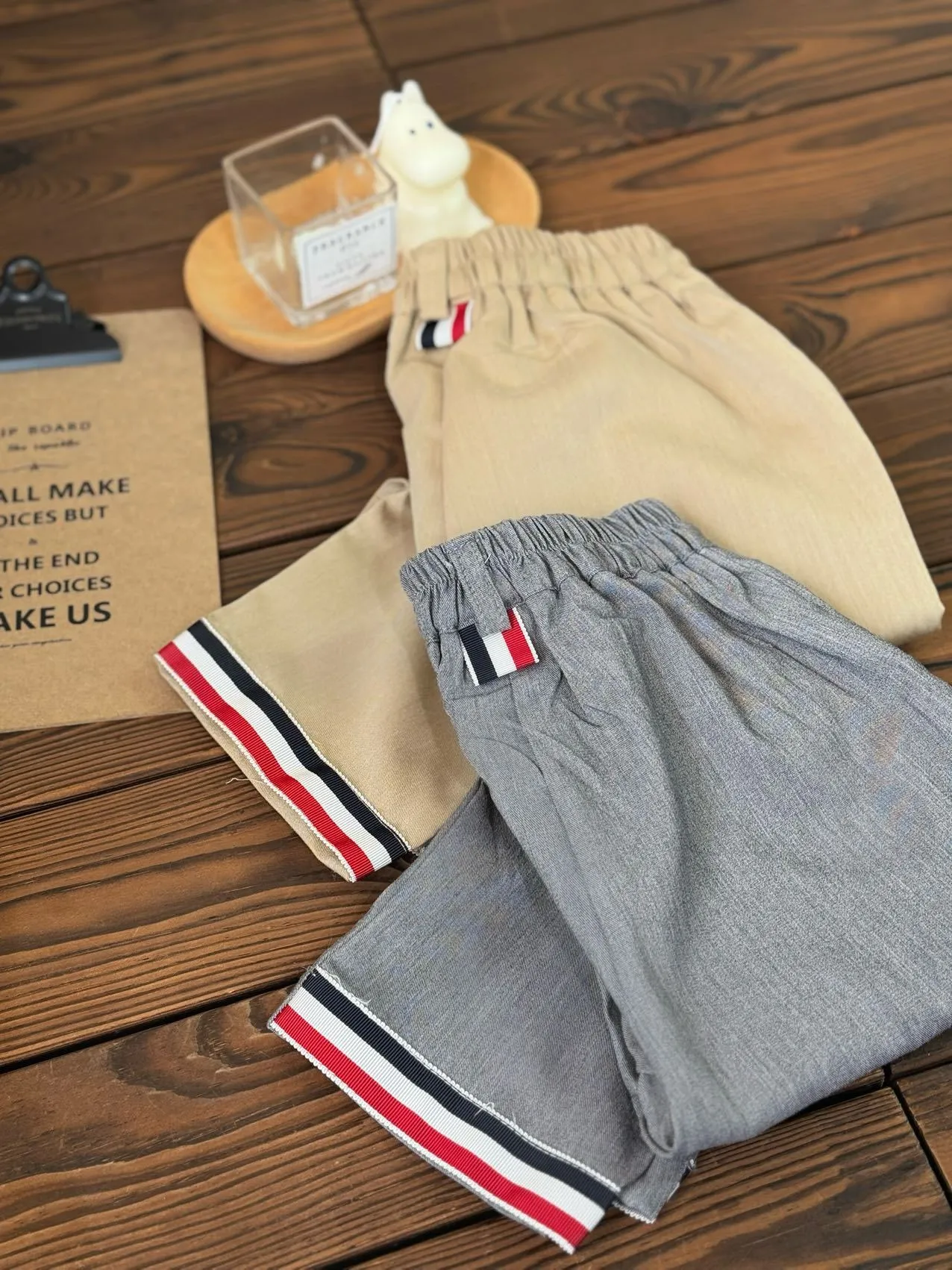 Fashion Kids stripe trousers designer Boys double pocket elastic waist suit pants spring children loose casual trouser Z7737