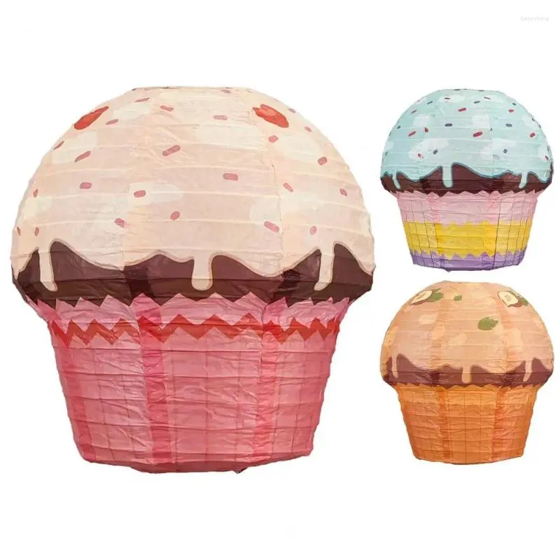 Figurine decorative pieghevoli pieghevoli multicolori multicolore di carta di lavoro creativa creazione di cupcake decorazioni per feste