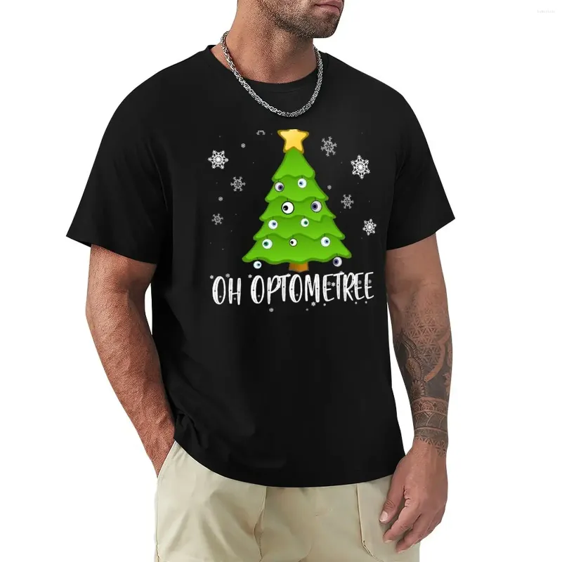 Polos masculins oh optomètre optométriste t-shirt de conception de Noël laid de conception surdimensionnée