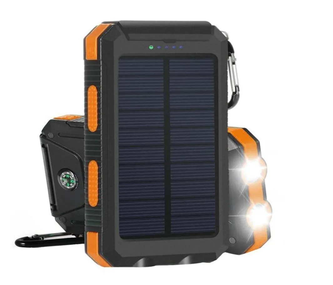50000mah Roman Solar Powerbank Su geçirmez Güç Bankaları 2A Çıkış Cep Telefonu Taşınabilir Şarj Charger5153095