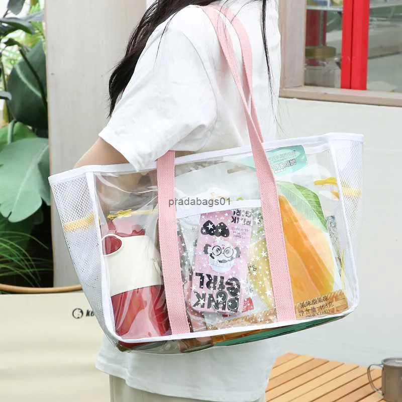 Bolsa de diseñador GNA Fresh Instagram Handbag Womens PVC Bolsa de viaje transparente Almacenamiento Conveniente Natación Outdoor Beach