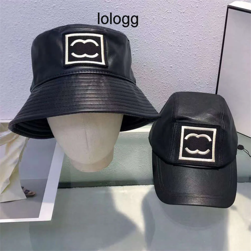 Designer svart baseball cap kvinnor hink hatt läder fedora hip hop man designers toppade mössor trend pu brev broderi motorhuven