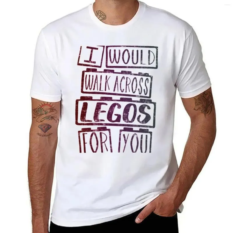 Мужские поло, я бы ходил по Legos for You Forts Tops Sweat Animal Prinfor Boys Summer Top Mens T Roomts