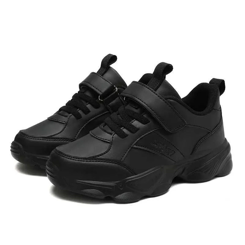 Sneakers Children Shoes Kids Casual Sneakers Black Pu Leather Sports Shoes For Boy Girls Black Shoes School Running Tennis Sneaker L240910 From Caxupi 5.96 DHgate.Com