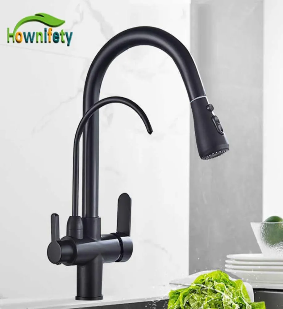 Gold BlackChrome Kithcen Purified Faucet Praw Out Water Filter Tap 23 Way Torneira Cold Mixer Sink Crane Kitchen Drink 2107247174201