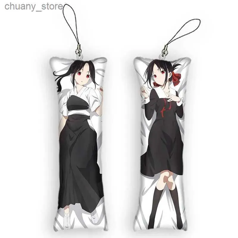 Tornari Cancioli Kaguya-sama Love è War Shinomiya Kaguya Mini portachiavi anime a due cuscini stampati a ciondolo cuscinetto cuscinetto a ciondolo o ornamento Y240417