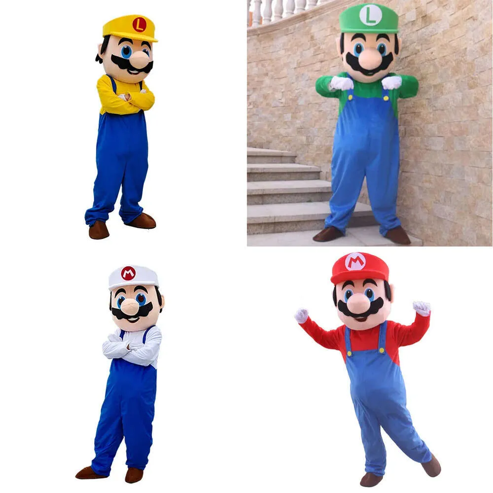 Mascot Super Costume Party Fancy Dress Brothers Suits Adult