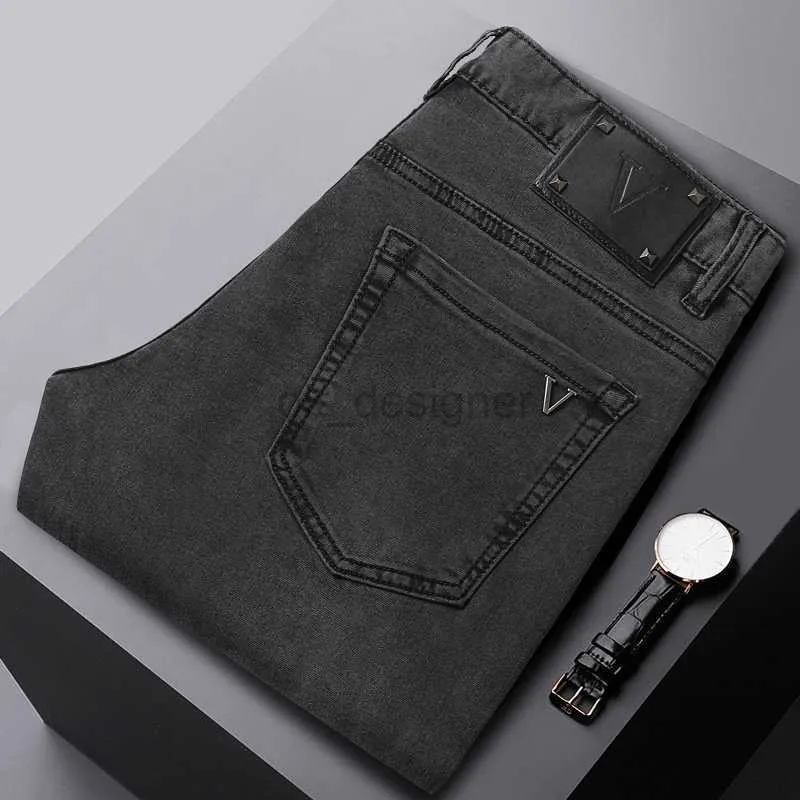 Herren Jeans Designer Waren High -End -Jeans für Männer leichter Luxus Casual Feant Hosen High End Trendy Brand Sommer Dünnstil