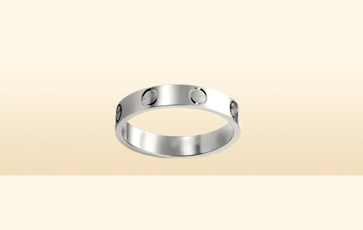 Love Screy Ring Pierścień Jewlery Designer For Women Men Purning Wedding Pierścionki Luksusowe wąskie wersję3037325