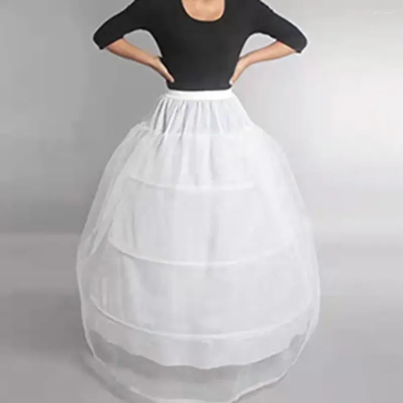 Skirts Women Wedding Dress Bustle Elastic Drawstring Waist Light Tulle Petticoat A-Line Skirt Princess Peach Adult Cosplay Costume