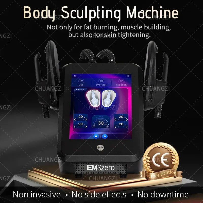 أفضل مبيعًا في Nova Emszero Neo High Power 4 مقابض RF Hi-Emt Sculpt Sculpt EMS Muscle تحفيز آلة Emszero