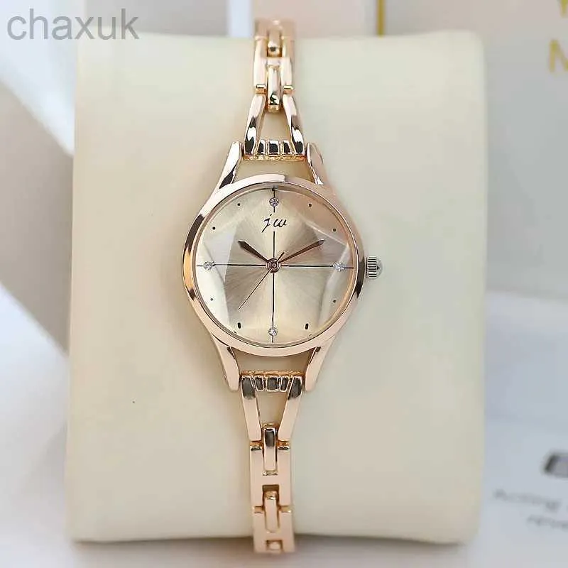 Начатые часы роскошные браслетные часы для женщин Элегантные розовые золотые женские запястья часы с чем -л. Простая мода Женская кварц Relogio fominino D240417