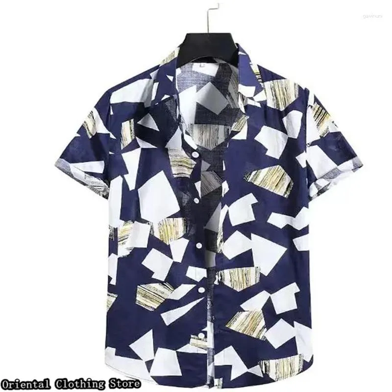 Men's Casual Shirts Hawaiian Short-sleeved Summer Shirt 3D Printed Flower Outdoor Vacation Made In China Design Clothing