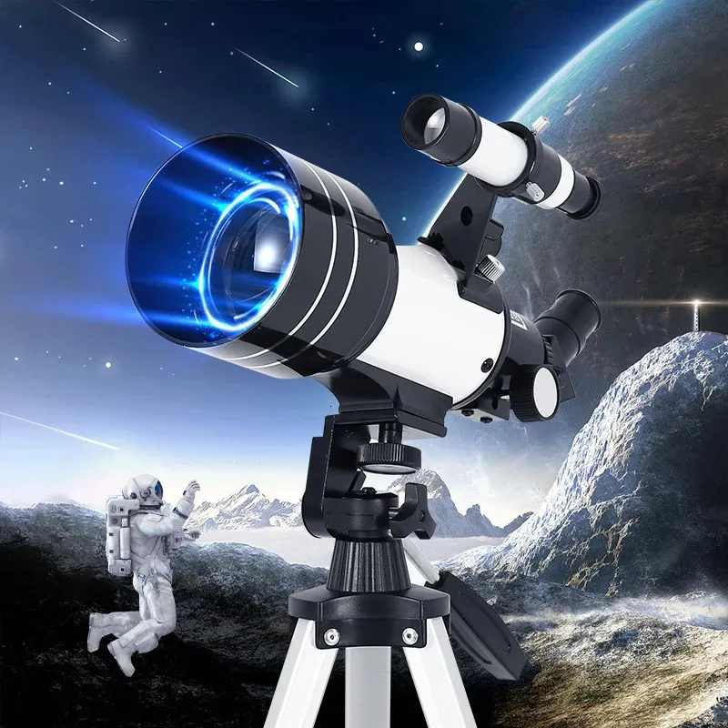 F30070 Professionell astronomisk teleskop FMC -beläggning HD BAK4 Prism för stargazing Titta på månen och stjärnorna gåva 240408