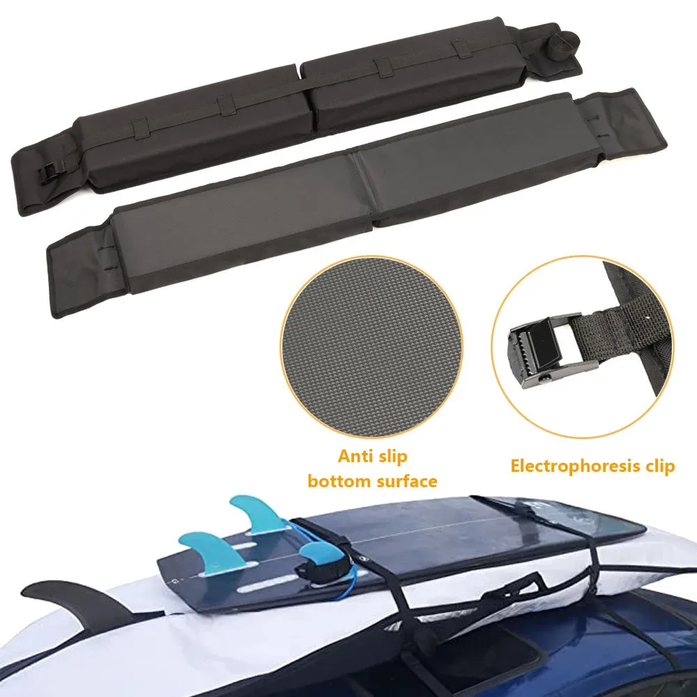 Universal Car Roof Luggage Soft Rack Pads for Kayak/Sup/Paddleboard/Canoe/Snowboard/Windsurfing Car Surfboard Racks 240410