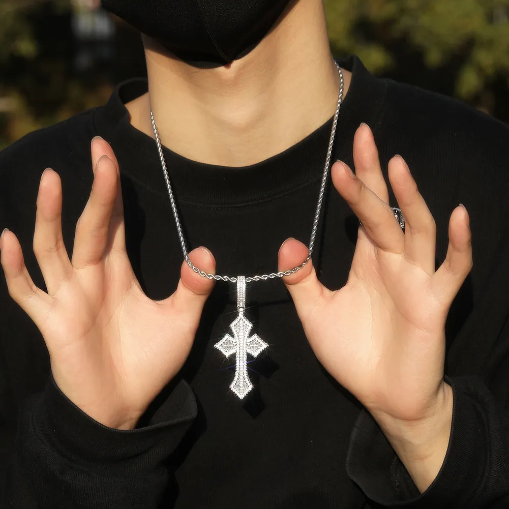 Moda Hip Hop CZ Ciondolo Collana Con Ciondolo Pallottola 18K - Foto 13