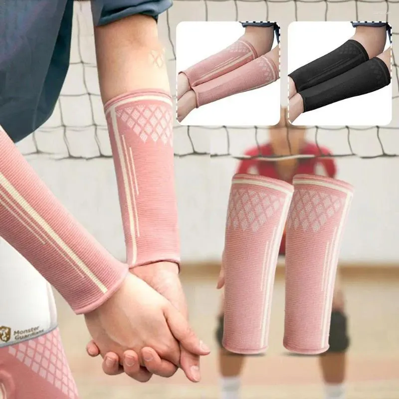 Knäskydd 1 par volleybollarm ärmar Athletic Shooting Sleeve Sports Compression Fitness Armguards Cycling Warmers