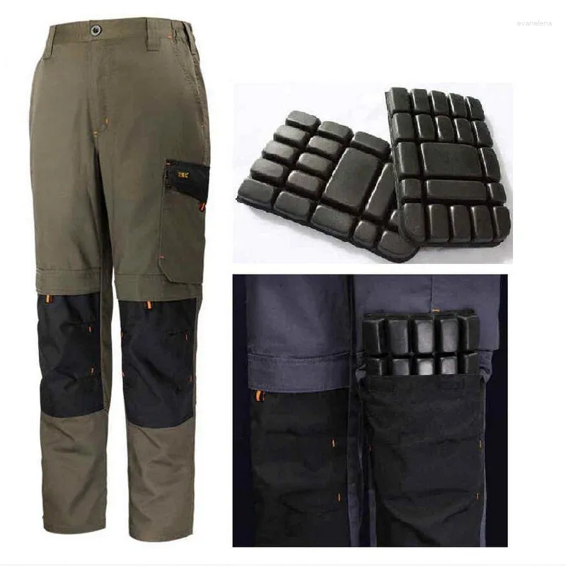 Pantalones para hombres hombres casuales corredores tácticos tácticos de carga pantalones de construcción múltiples electricista de verano del verano delgada