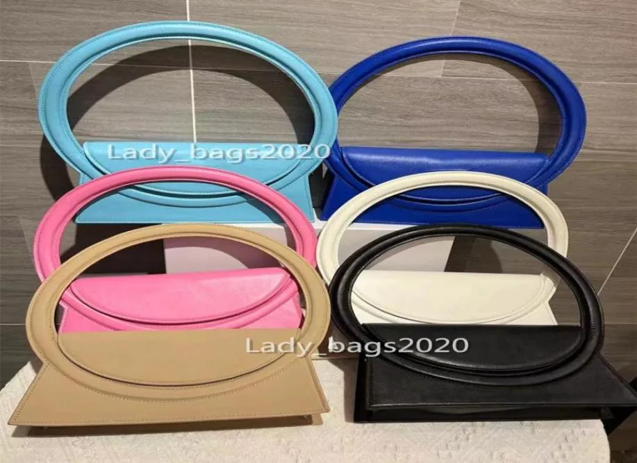 Women Circle Handle Bag Shoulder Axillary Handbag Circular Le Sac Rond Cuir Taille Handbags Wrist Bags Luxury Clutch Features Tote2724062
