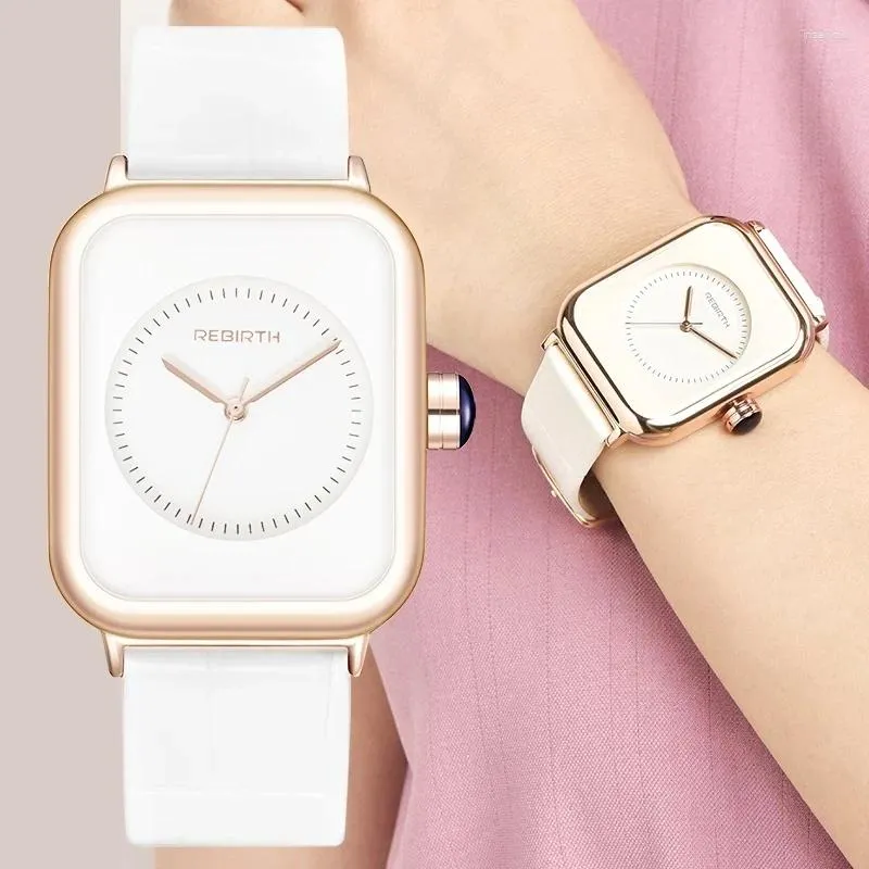 Avanadores de pulso Top White White Women Weldes Wristes Moda Ladies Assista a Water impermeável Avanador de pulso para presente Relógio 2024 Vestido