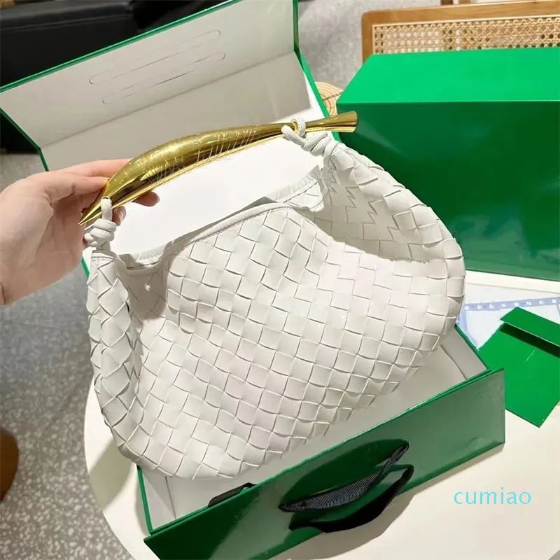 Bolsa de ombro de sardinha de crochê de 10a bolsa de designer bolsa de ganga de luxo bolsa de luxo titres de moda de tamanho médio Qualidade de couro