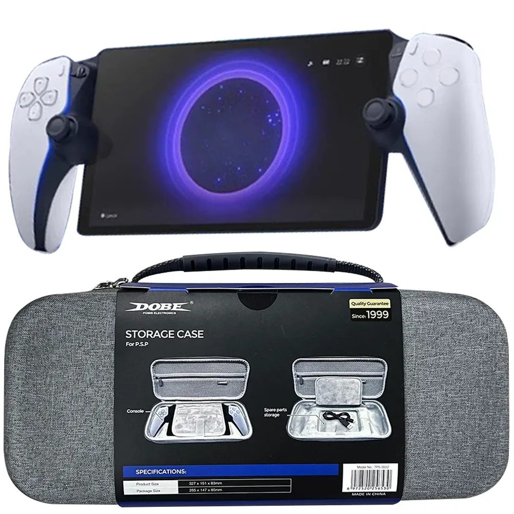 Case Eva Travel Case dla Sony PS5 PlayStation Portal Portal Portal Storage Player Player z Mesh Pocket Game Console Case Case