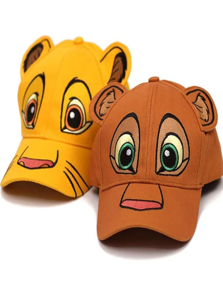 New Love Lion King Animation Children039s Hat Cartoon Boys and Girls Baseball Caps5206402