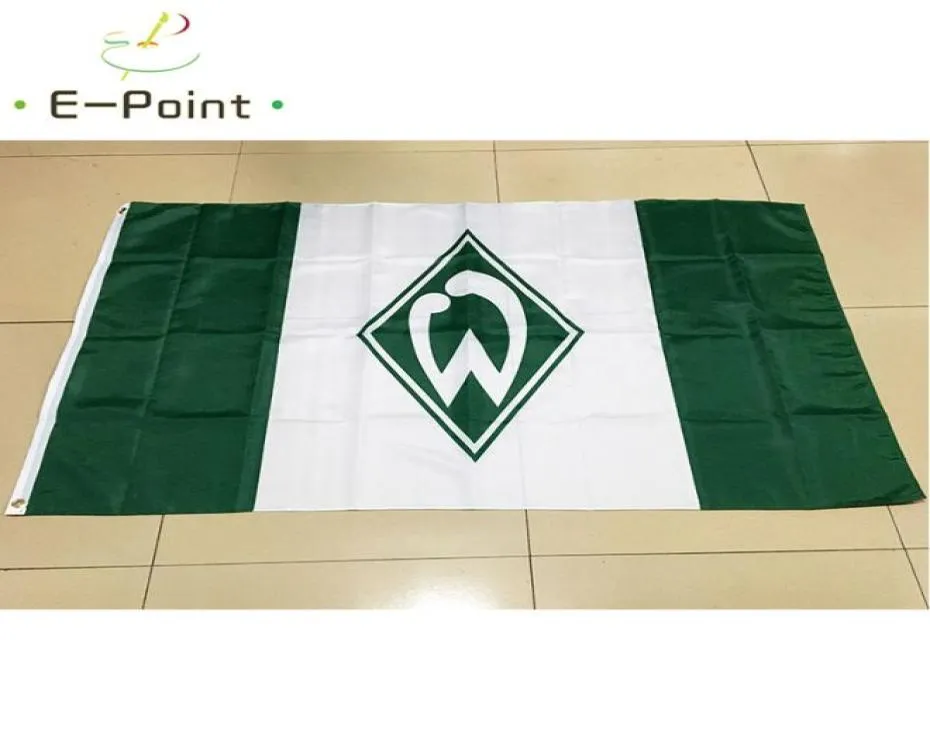 Немецкий SV Werder Bremen 35FT 90CM150CM Полиэфирский флаг