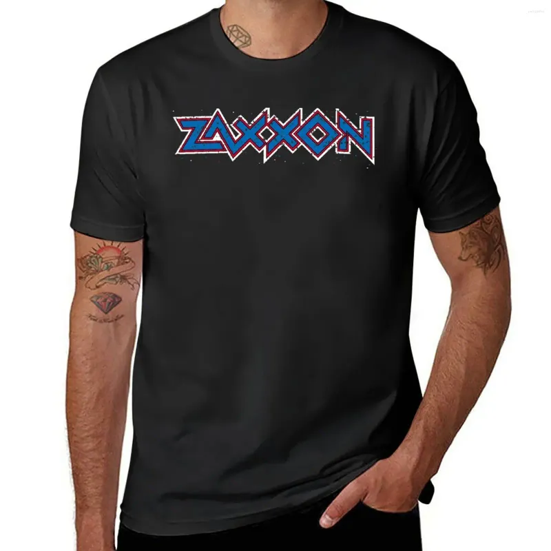 T-shirt de polos masculin Zaxxon (en détresse) Kawaii Vêtements mignons gros et hauts t-shirts pour hommes