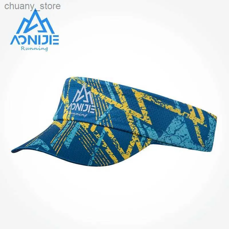 Visors Aonijie E4602 UNISEX Sports Folbleble Pusty górna czapka Hollow Hat Oprogramowanie Sun Visors Head Band z wizjerem do bieżącego maratonu Y240417