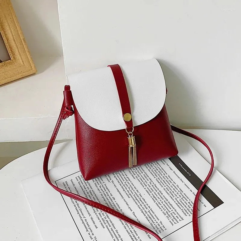 Sac Yanigelan Villade petit sac carré pour femmes Fashion Fashion Messager Cuir Messager Light Ladies Simple Shopping Daily Shopping