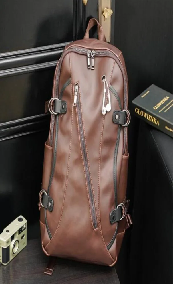 Factory Outlet Brand Bag Original Design Crazys Horses en cuir sac à dos Crazy Horse Retro Old Men and Women Backpacks Fashionable 8872443