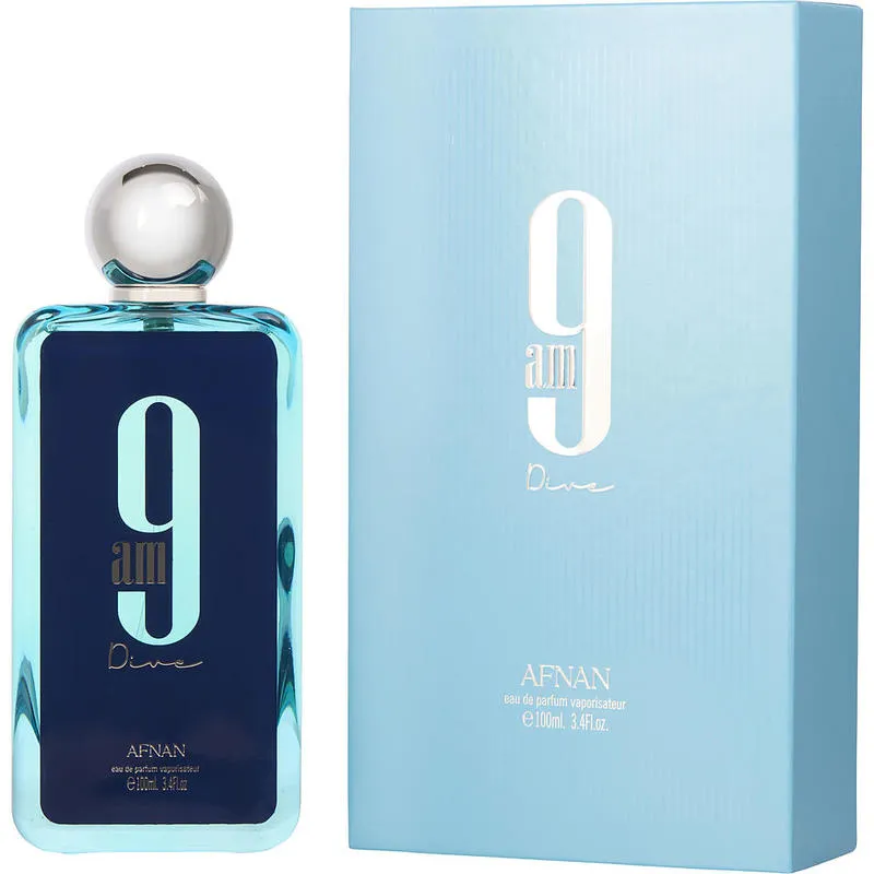 Perfume afnan 9am eau de parfum 100 ml hommes femme paillettes parfums de parfum Perfumes de 3,4 oz de longue odeur dur