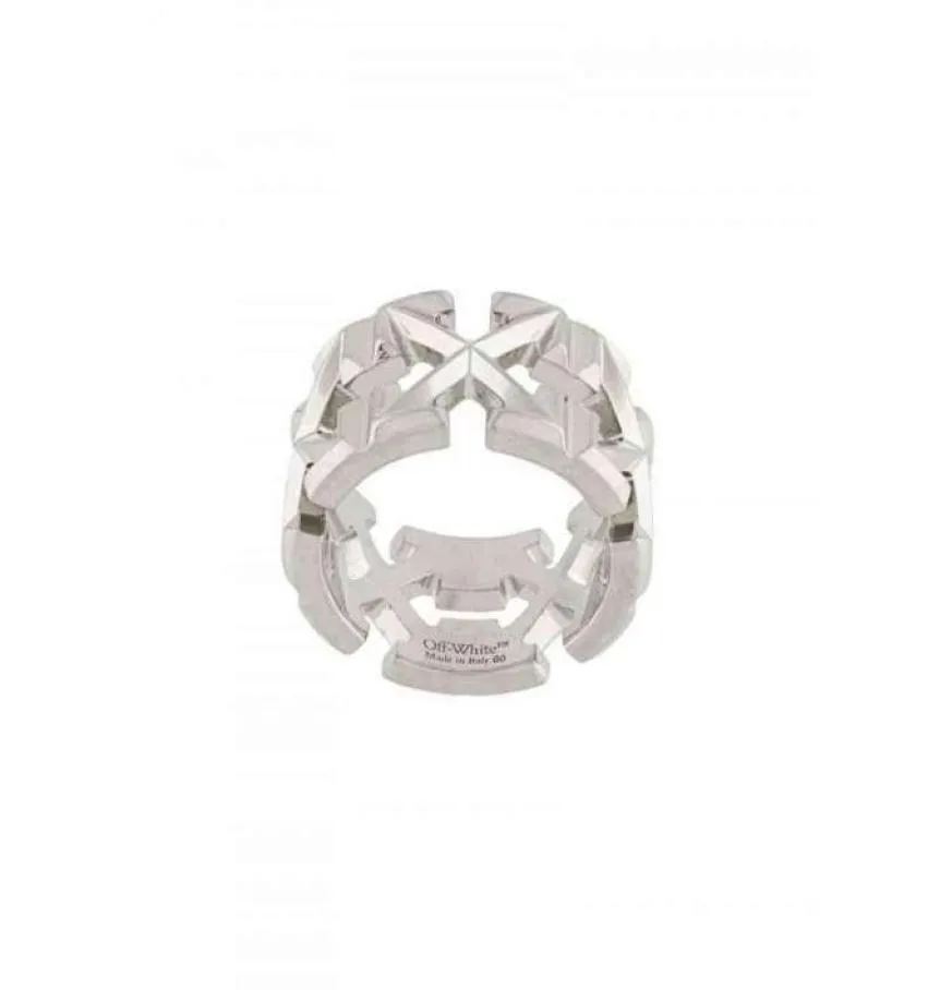 Hoogwaardige Tide Tide Brand Paar Ring Ow Multiarrow Light Luxe Design Persoonlijkheid Hoogds Hoogte -Fashion Men and Women Off W Nieuwe Style 5058843934