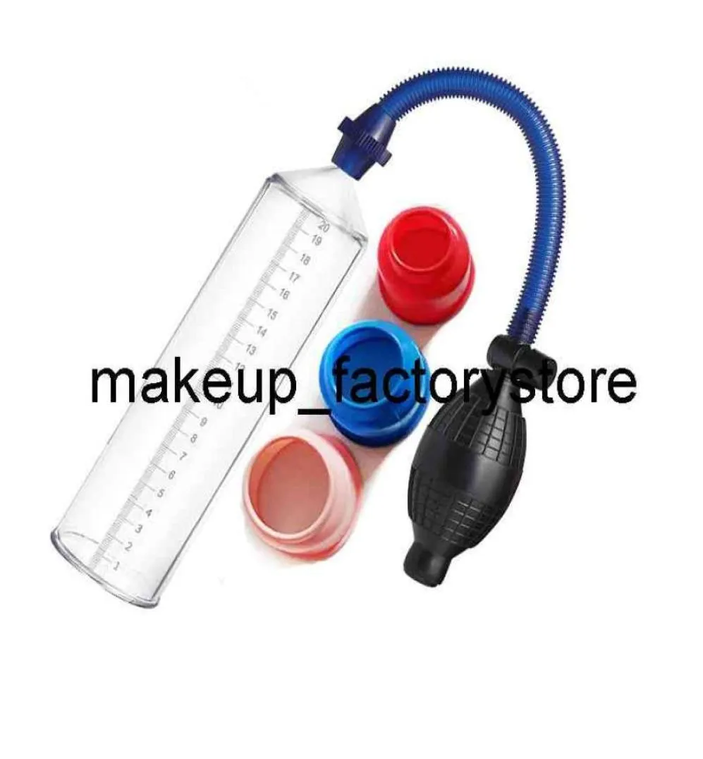 Massage Beilile Enlargerment Penis Pump With Sleeve Extender Male Masturbator Trainer Adults Sex Toys for Men8447975