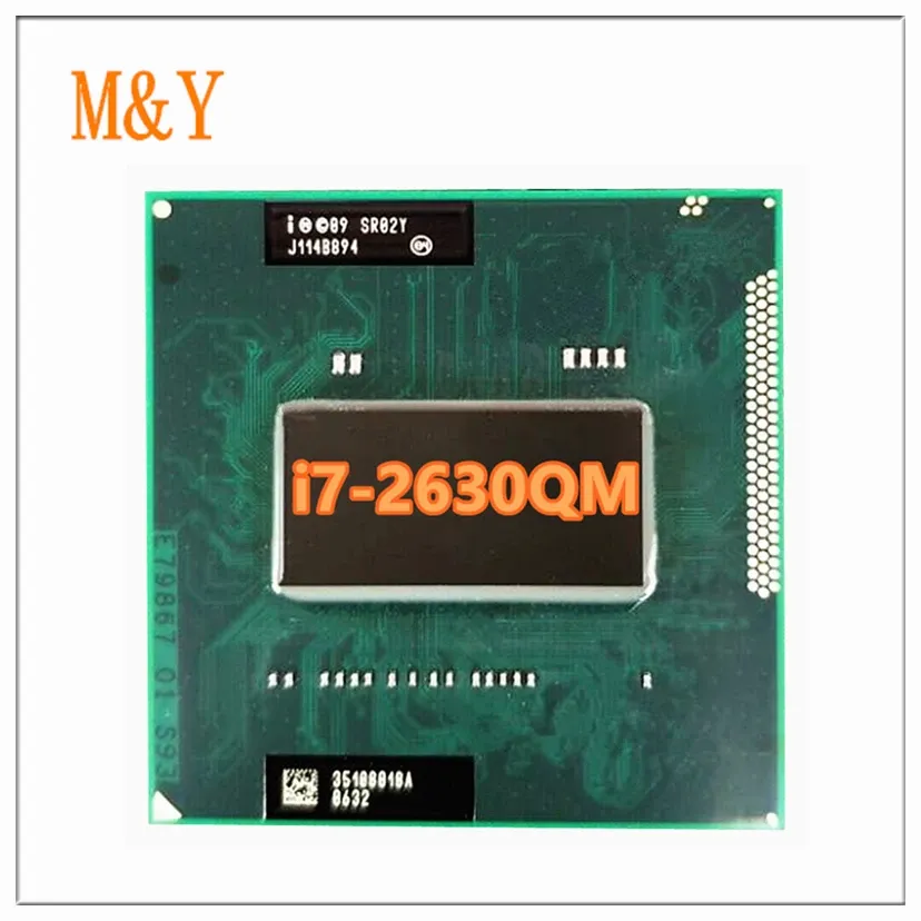 CPU CORE I72630QM SR02Y Processore I7 2630qm Notebook CPU PAPO CPU G2 RPGA988B Adatto per HM65 75 76 77 Laptop chipset