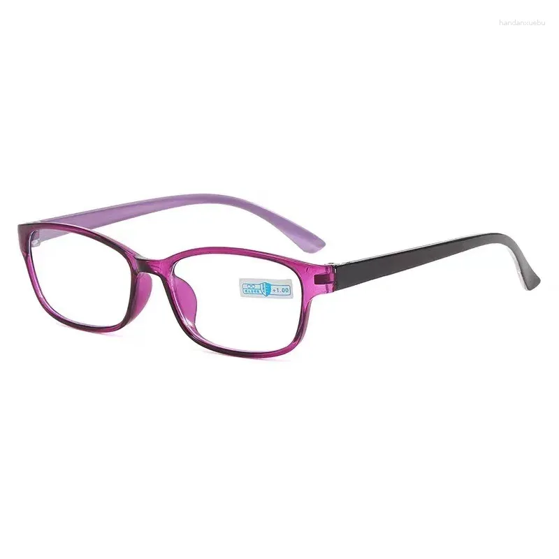 Óculos de sol Moda anti-azu-azul Reading Glasses Small Frame Proteção para os olhos Presbyopia Óculos de 1,0 a 4.0