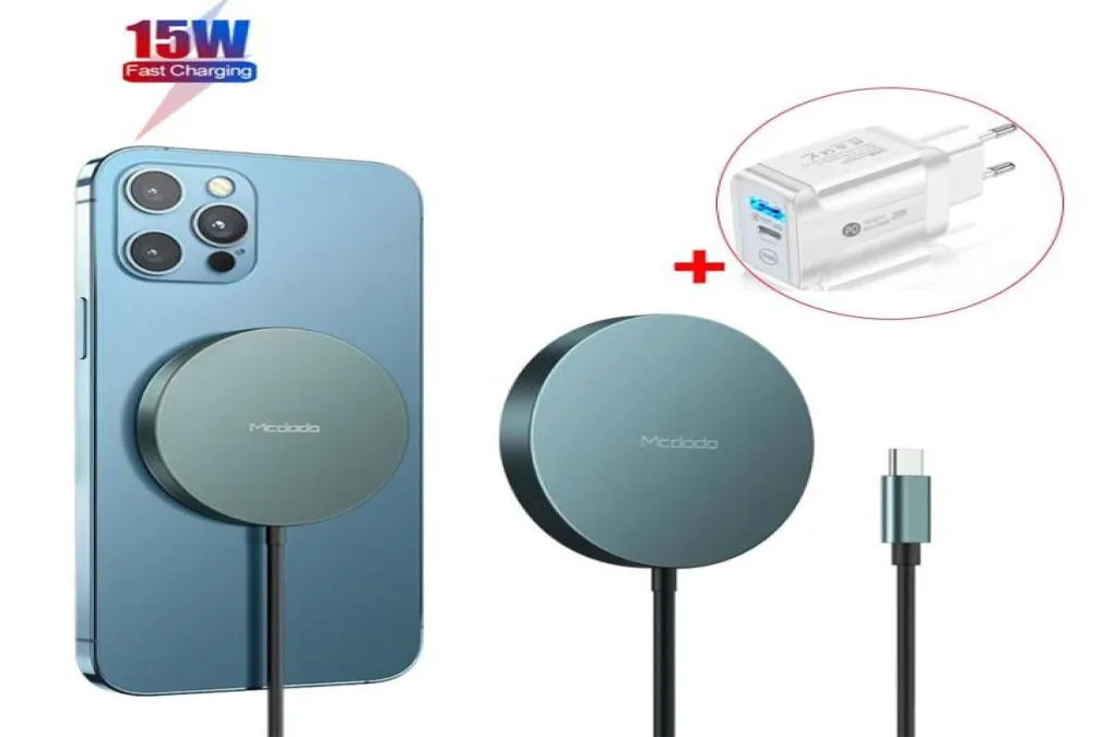 Smart Home Control Qi Szybka ładowarka 15 W Oryginalna magnetyczna bezprzewodowa dla 12 Pro Max Mini USB C Adapter Magsafing QC30 PD6577739