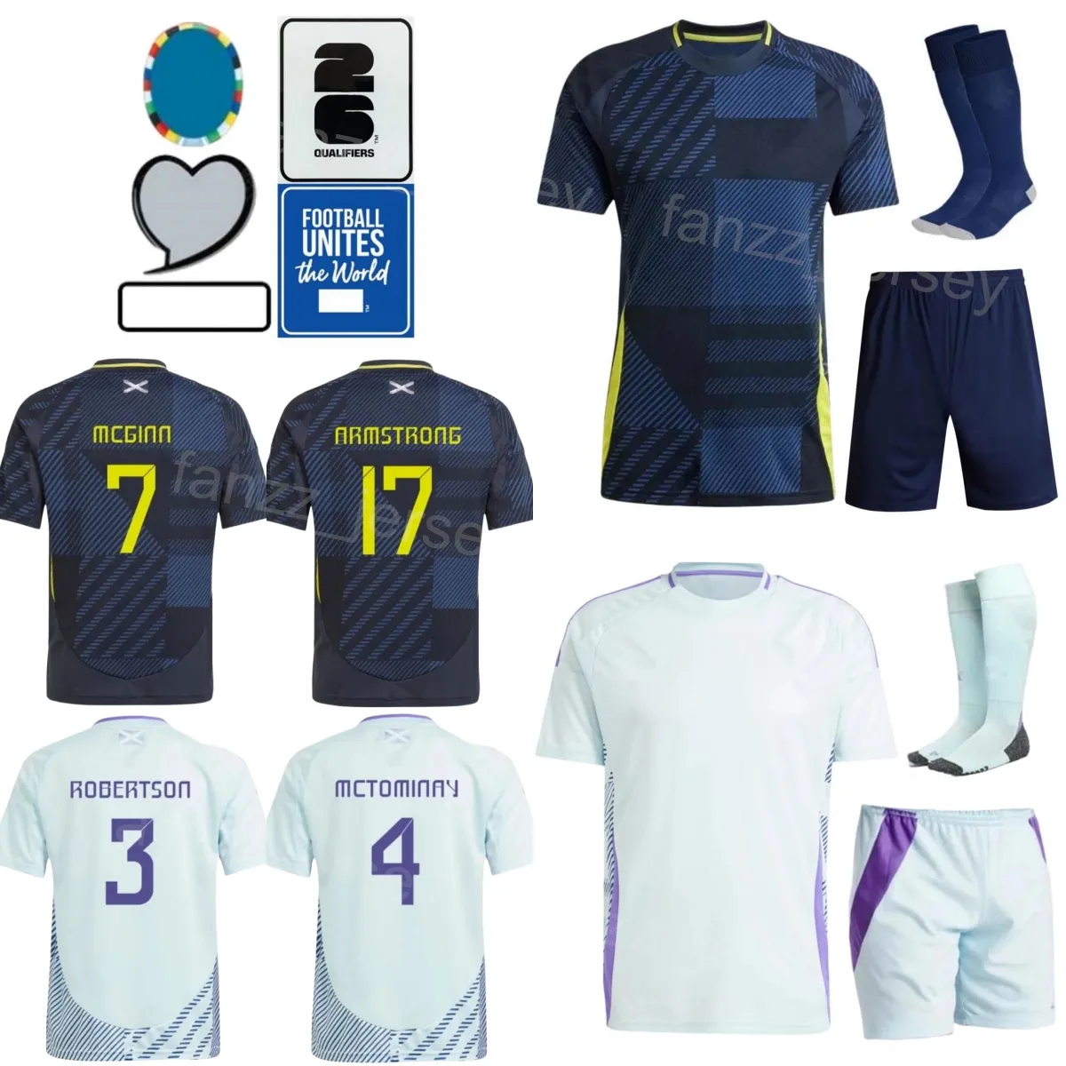 Euro Cup 2024 Mens And Kids Youth Soccer Kits Featuring RALSTON