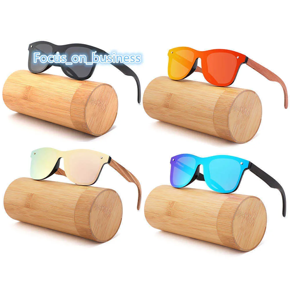 Hot selling wooden sunglasses 2023 custom polarized mirror wood sunglasses bamboo for unisex