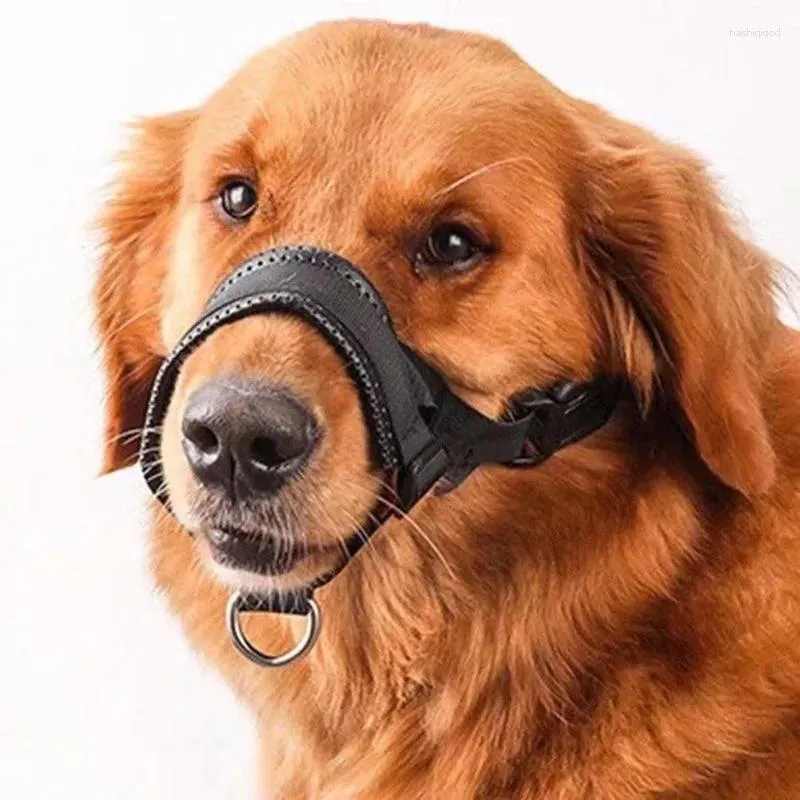 Hondenkleding zachte snuiten ademende mondbeschermer voor het bijten van kauwen verzorging kleine medium grote honden verstelbare nylon riem