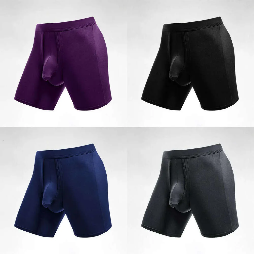 Mens underbyxor lång boxare med separat pungen elefant näsa påse stor storlek sport shorts calsoncillos para bikini hombre mäns